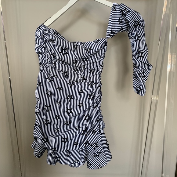 DELPHINE One Shoulder Dress - Picture 2 of 6